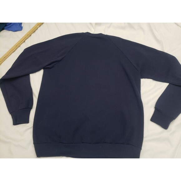 NYC New York City Transit Sweatshirt Blue Mens Large Jerzees VTG 90s Made USA - Picture 5 of 7